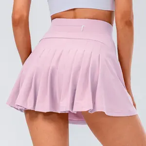 性感性感运动服后口袋网球裙带短裤活动运动跑步短裙带球口袋高尔夫瑜伽服装