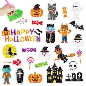 5D Diamant Malerei Aufkleber Kits für Kinder Spaß DIY Halloween Mosaik Aufkleber Kreative Kunst Handwerk Set Handgemachte Geschenke