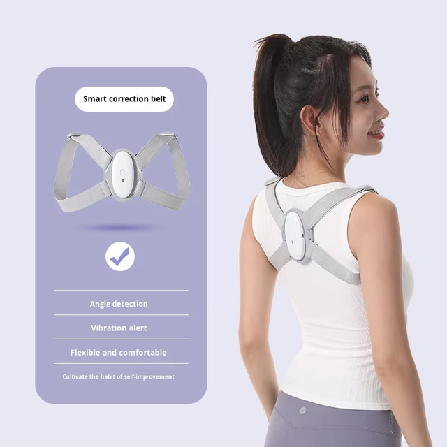 Invisible Posture Corrector for Men and Women With Smart Vibration Feedback to Correct Neck Forward Tilt and Straighten Upper