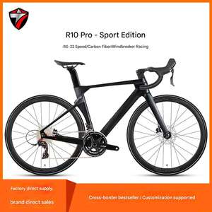 Vélo de course sur <span class=keywords><strong>route</strong></span> en fibre de carbone à module élevé R10 Aero avec câbles entièrement intégrés et vis dissimulées pour la course sur <span class=keywords><strong>route</strong></span> professionnelle - Product Image 5
