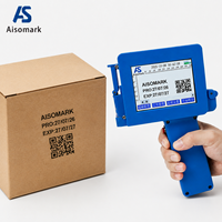 Impresora de Inyección de Tinta Portátil AISOMARK para Imprimir Códigos de Fecha de Caducidad, Número de Lote, Códigos QR y Logotipos en Botellas de Plástico y Tazas de Café