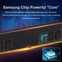 JUHOR DDR4 3600MHz 16GB 8GB*2 CL18 1.35V ECC Desktop RAM Compatible with Intel I5 for SSD High Performance PC Builds