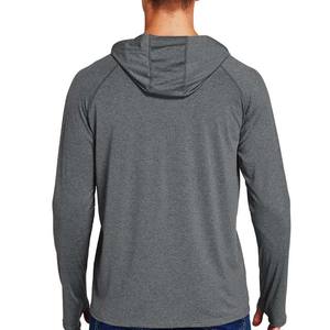 Personalizable gris de manga larga de secado rápido pesca Jersey último diseño sublimación liso sudaderas con capucha más opciones de tamaño disponibles - Product Image 3