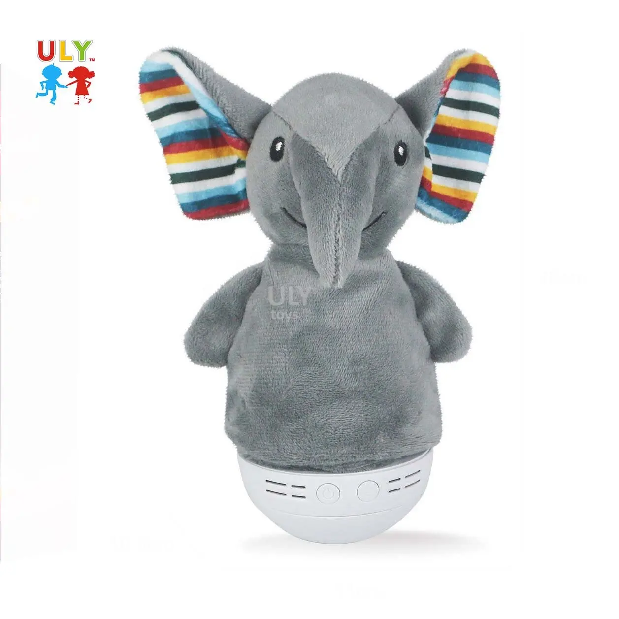 Nova Chegada Baby Plush Toy Baby Comfort Plush Tumbler Appease Animal DOLL com música suave e Night Light Características