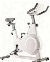 Vélo d'exercice vertical en acier à contrôle magnétique intelligent, écran LCD, surveillance de la puissance, résistance en feutre de laine - vélo silencieux pour la maison