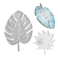 Nouveaux moules en silicone liquide Feuille d'érable pour sous-verres DIY, supports de tasses, moules en résine, conception personnalisée, diverses couleurs, outils de fabrication de bijoux, gâteaux