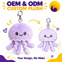 Porte-clés en peluche personnalisés sur le thème de l'anime, jouets réductions de personnages très fidèles, fabrication OEM de peluches