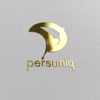 Logo personnalisé autocollant d'étiquette PVC en vinyle adhésif découpé étiquettes d'emballage d'impression UV métallique pour les entreprises logo personnalisé personnalisé