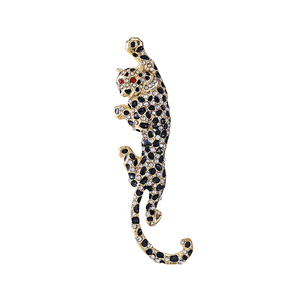 Spille e Gioielli Weiman da Donna con Motivo Ghepardo, Eleganti e Placcati in Smeraldo e Oro, Vendita all'Ingrosso - Product Image 1