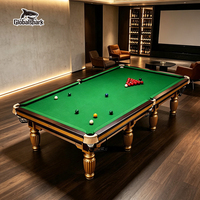 Table de billard snooker pleine grandeur, vente directe d'usine, usage commercial, club, maison, table de billard snooker en bois massif