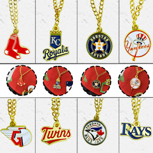 Baseball Team Logo Pendants Alloy Necklace Charms For Fans Gift <b>Accessory</b> - Product Image 1