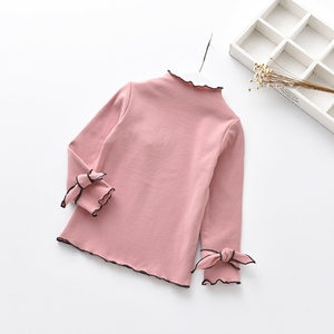 Nueva Blusa de Moda Coreana para Niños, Diseño Liso, Cuello Alto, Corte Normal - Product Image 4