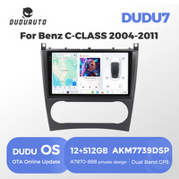 DUDUAUTO Système audio vidéo Android pour voiture DUDU 2K Écran tactile 12+512 Go System7870 pour Mercedes Benz Classe C W203/CLC W203