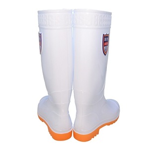 รองเท้าบูทกันฝนทรงสูงสำหรับผู้ชาย Warrior 867 สีขาว พื้นยางกันน้ำและน้ำมัน รองเท้าทำงาน - Product Image 4
