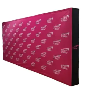Aluminio Trade Show Backdrop Wall Display Stright Pop Up Banner Stand