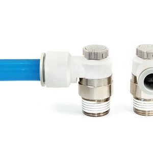 Raccord Smc Actionneur pneumatique Vanne de contrôle de débit AS1021F/AS2201F/AS3201F Cylindre Push in Connecteur de régulation de vitesse - Product Image 2