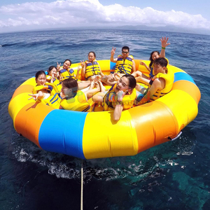 Rotating disco boat flyfish <b>inflatable</b> spinning UFO towable tube for water entertainment - Product Image 6