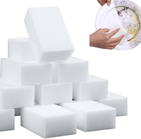 Éponge en mousse de mélamine magique épaisse avec tampon à récurer, éponge à récurer double face réutilisable sans produits chimiques et sans rayures