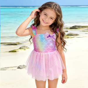 <span class=keywords><strong>Maillot</strong></span> <span class=keywords><strong>de</strong></span> <span class=keywords><strong>bain</strong></span> une <span class=keywords><strong>pièce</strong></span> pour fille, imprimé sirène, avec écailles <span class=keywords><strong>de</strong></span> poisson scintillantes, nouvelle collection 2026 - Product Image 3