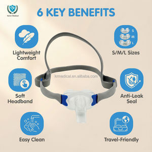 Almofada Nasal Universal para CPAP, Conforto Premium, Adaptável, Livre de BPA, Silicone Líquido de Grau Médico, À Prova de Vazamentos, Garantia de 3 Anos, Compatível com - Product Image 1