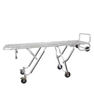 다단계 장례식 트롤리 영안실 유아용 들것 수동 장례식 들것 트롤리 재고 가능 - Product Image 3