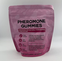 Gummies aux phéromones très vendues, 60 unités, saveur baies mélangées, complément alimentaire naturel à base de plantes pour hommes et femmes, favorise la confiance