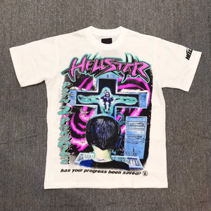 <span class=keywords><strong>2025</strong></span> <span class=keywords><strong>Hell</strong></span> Cổ Điển Sao Axit Rửa T-Shirt Cho Nam Giới Chất Lượng Cao 100% Cotton Quá Khổ Drop Shoulder Hip Hop Phong Cách Lỏng Phù Hợp - Product Image 1