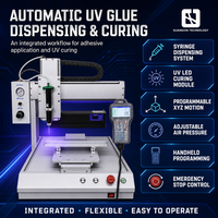 Machine de distribution de câbles et de polymérisation UV deux-en-un, équipement automatique de distribution de colle époxy pour la ligne de scellement des connecteurs