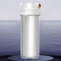 Filtre à eau de haute qualité 10 pouces en plastique boîtier de filtre à eau à haute pression d'éclatement