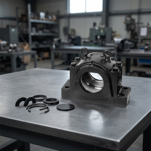 SOFN Pillow Block Bearing Housing 70x120 mm <b>Cast</b> <b>Iron</b> Metric P5 Grease Lubricated Precision for Manufacturing Plant Use - Product Image 1