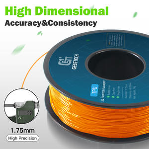 Filament d'imprimante 3D GeeTech <span class=keywords><strong>TPU</strong></span> 1,75 mm flexible 95A, longueur 3355 m, température d'impression 200-230°C, température du plateau 50-60°C, vitesse d'impression 20-40 mm/s - Product Image 2
