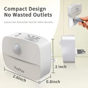 Draagbare Led Nachtlampje Bewegingssensor Lamp Slaapkamer Eu/Us Plug Slaap Mini Bed Automatische Nachtlampje Warmer Voor Kleine Slaapkamer - Product Image 2