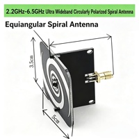 Antenne spirale UWB 1,2 GHz-5 GHz, antenne RF polarisée circulairement pour test EMC, surveillance du spectre radio