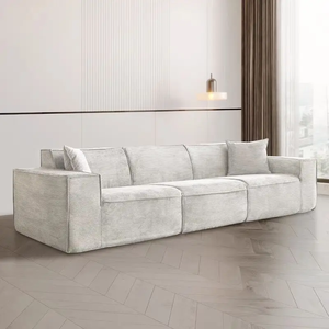 Sofá Seccional Inflable Comprimido de Estilo Italiano Moderno y Minimalista, Cubo Negro, Modular de 1 a 4 Plazas, Tapizado en Terciopelo con Esponja - Product Image 3