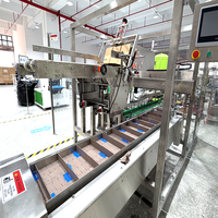 Machine d'emballage automatique de boîtes en carton contrôlée par PLC, étiquetage et scellage pour ligne d'emballage alimentaire et de boissons (matériaux plastique/papier)