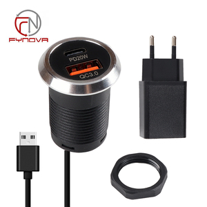 Fynova PD20W Smart Sofa Desktop USB-C USB-A Charge <span class=keywords><strong>rapide</strong></span> Chargeur de meuble en plastique pour la <span class=keywords><strong>maison</strong></span> ou le bureau - Product Image 2