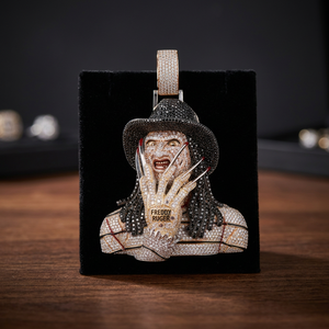 Colgante de Moda para Hombre, Diseño Hip Hop, Personalizado, con Moissanita Certificada IGI, Chapado en Oro de 14K, Latón de Alta Calidad, Colección Fina - Product Image 2