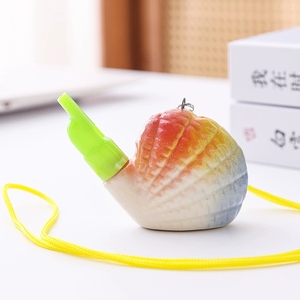 Silbato de pájaro de porcelana hecho a mano, juguete con esmalte de color, silbato de pájaro acuático, instrumento de percusión Orff para niños - Product Image 5