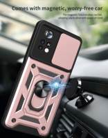 Robuste Handyhülle mit Schiebekamera-Schutz für Tecno Camon 40 PRO 4G 30 20 – Extremer Schutz, Magnetring und Ständer