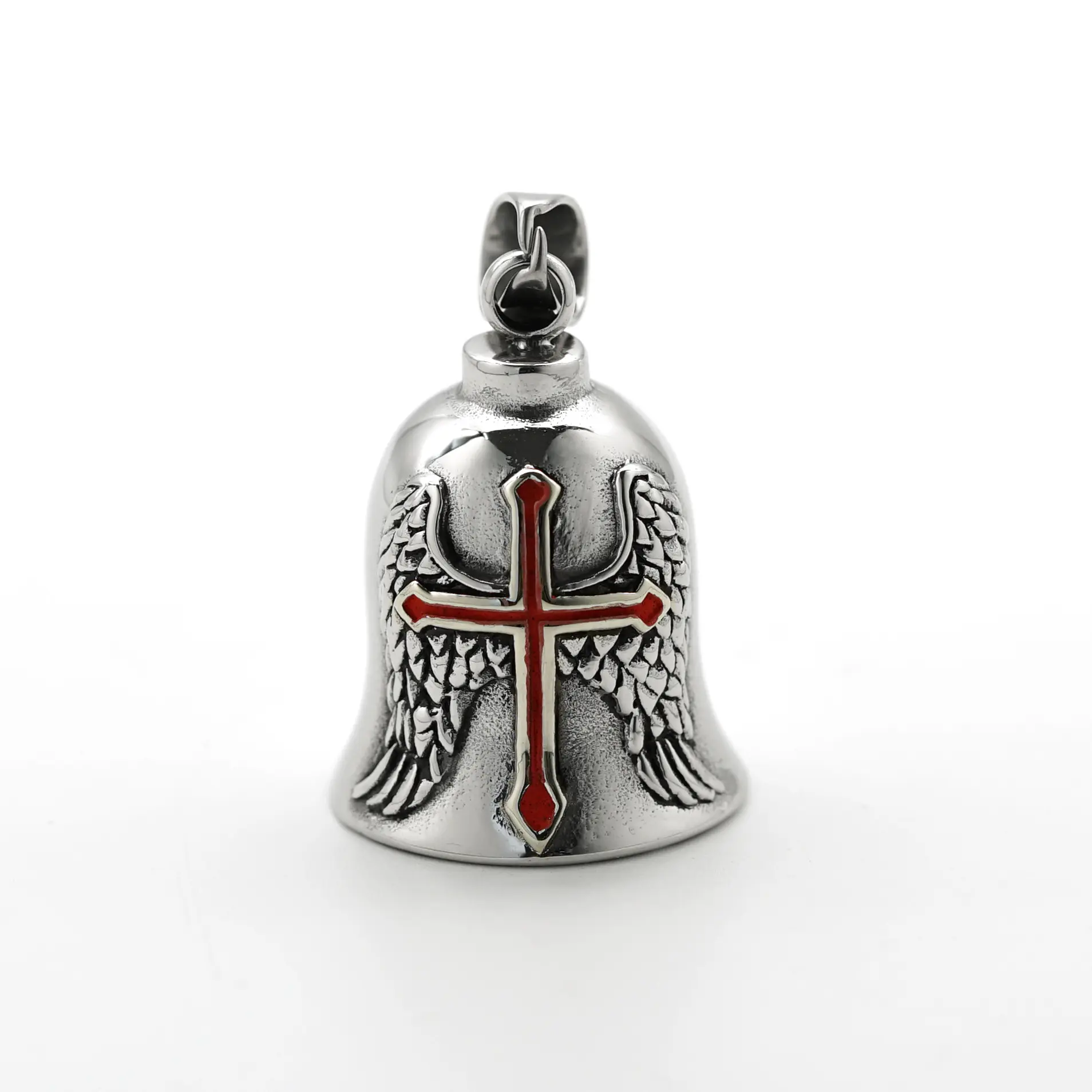 Croce e ali d'angelo moto moto gemlin Bell Guardian Bell Spirit Bell