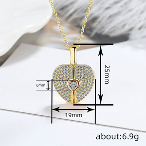 Collana con Ciondolo a Cuore per Donne, Gioiello alla Moda, Idea Regalo - Product Image 4