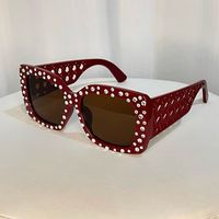 Lunettes de soleil carrées tendance pour femmes, ornées de strass et de cristaux, de haute qualité, style Y2K, Gafas De Sol