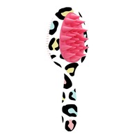 Brosse à cheveux double denture Wanmei et outils de bain à manche long pour le lavage des cheveux, avec motif personnalisé et procédé de collage