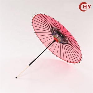 Vente en gros de parapluies japonais en papier pur dégradé de soie bambou artisanal cadeaux de fête de mariage parasol publicitaire - Product Image 5