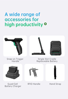 PDA Industrial Resistente con Android 11, Escáner de Código de Barras 2D, NFC, Octa-Core, 4GB, WiFi, Dispositivo Portátil para Inventario de Almacén y Logística