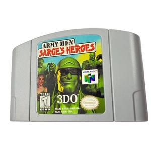 US Local Stock N64 Cartouche de jeu vidéo Armyed Men Sarges Herosed Langue anglaise USA Version pour Console N64 - Product Image 2