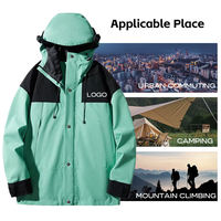 Veste tactique multi-poches pour homme, 100% polyester, à capuche, séchage rapide, imperméable, coupe-vent, pour la randonnée et la chasse, logo personnalisé