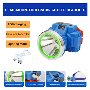 Linterna Frontal LED Recargable para Exteriores con Luz Potente, Mini Lámpara de Gorra con Carga USB, Batería de Iones de Litio IP65, LED SS-HL para Pesca - Product Image 1