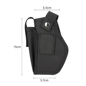 Universal Molle Tactical 9mm <b>Belt</b> Black Nylon Security Duty <b>Pouch</b> Shoulder Concealed Carry <b>Tools</b> Sling Holster Bag - Product Image 3