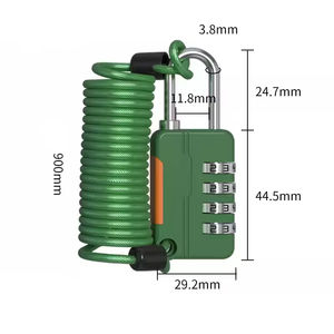 Candado de Combinación de 4 Dígitos para Equipaje de Viaje, Maleta, Motocicleta, Bicicleta, Casco, Candado de Seguridad para Bicicleta, Novedad <span class=keywords><strong>2026</strong></span> - Product Image 5